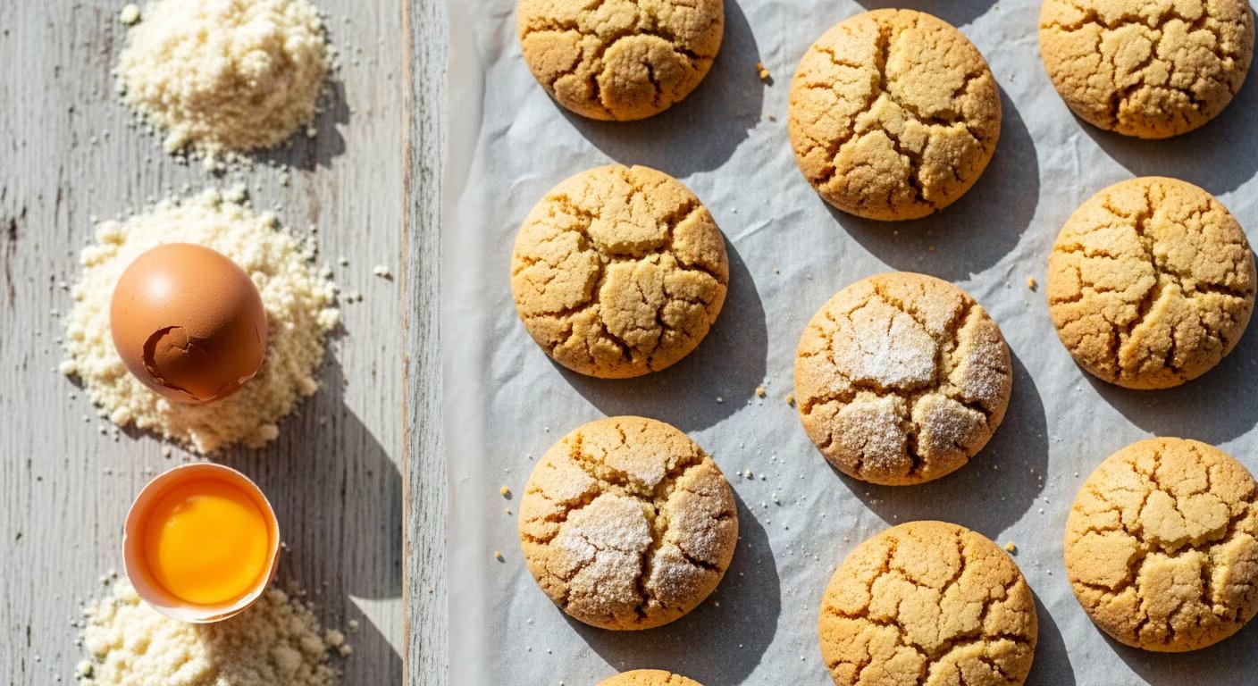 Opción apta para celíacos, con harina de almendras, huevo, azúcar y vainilla, sin harinas tradicionales (Imagen Ilustrativa Infobae)