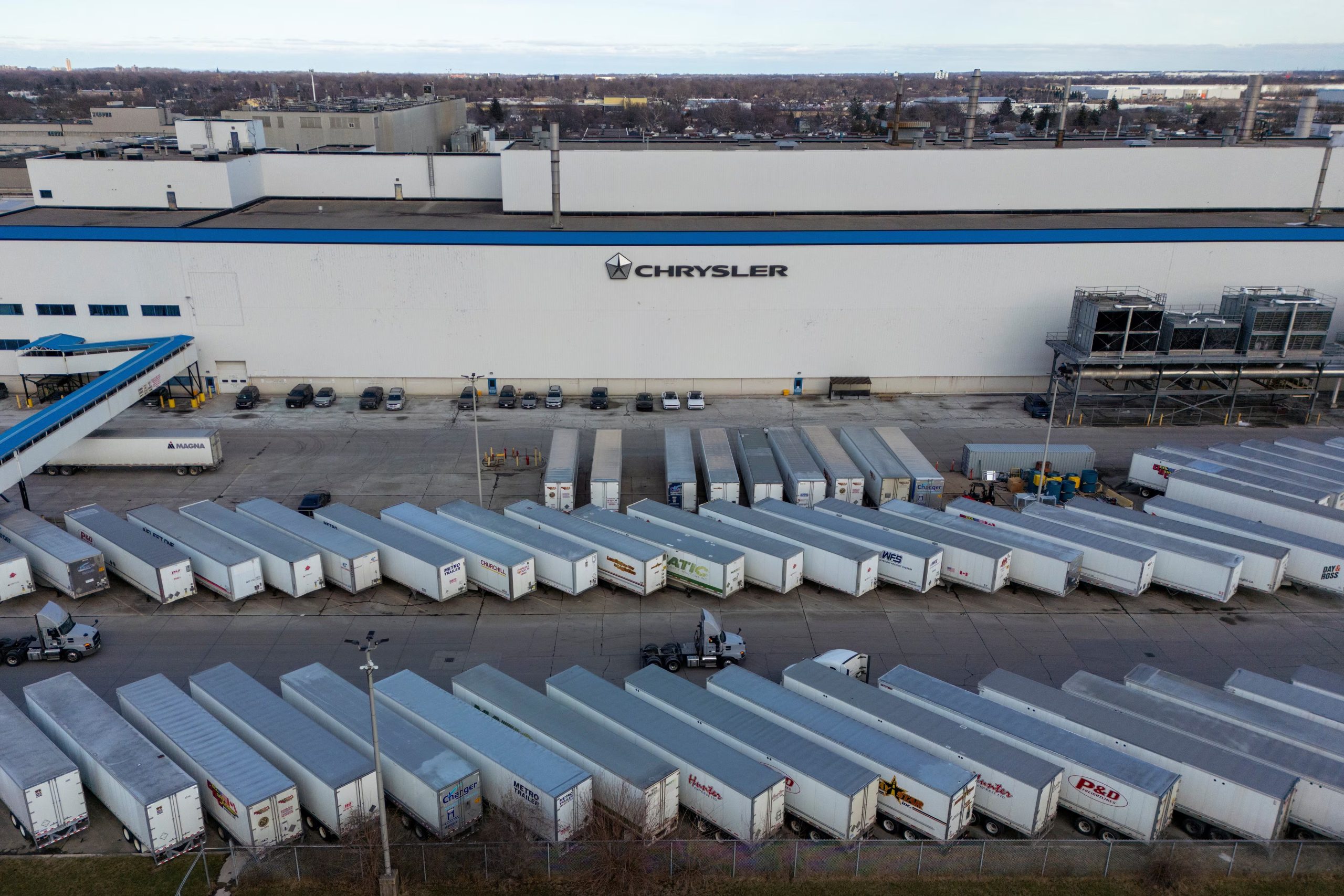 Planta de ensamblaje Chrysler Windsor de Stellantis en Windsor, Ontario, Canadá. REUTERS/Carlos Osorio