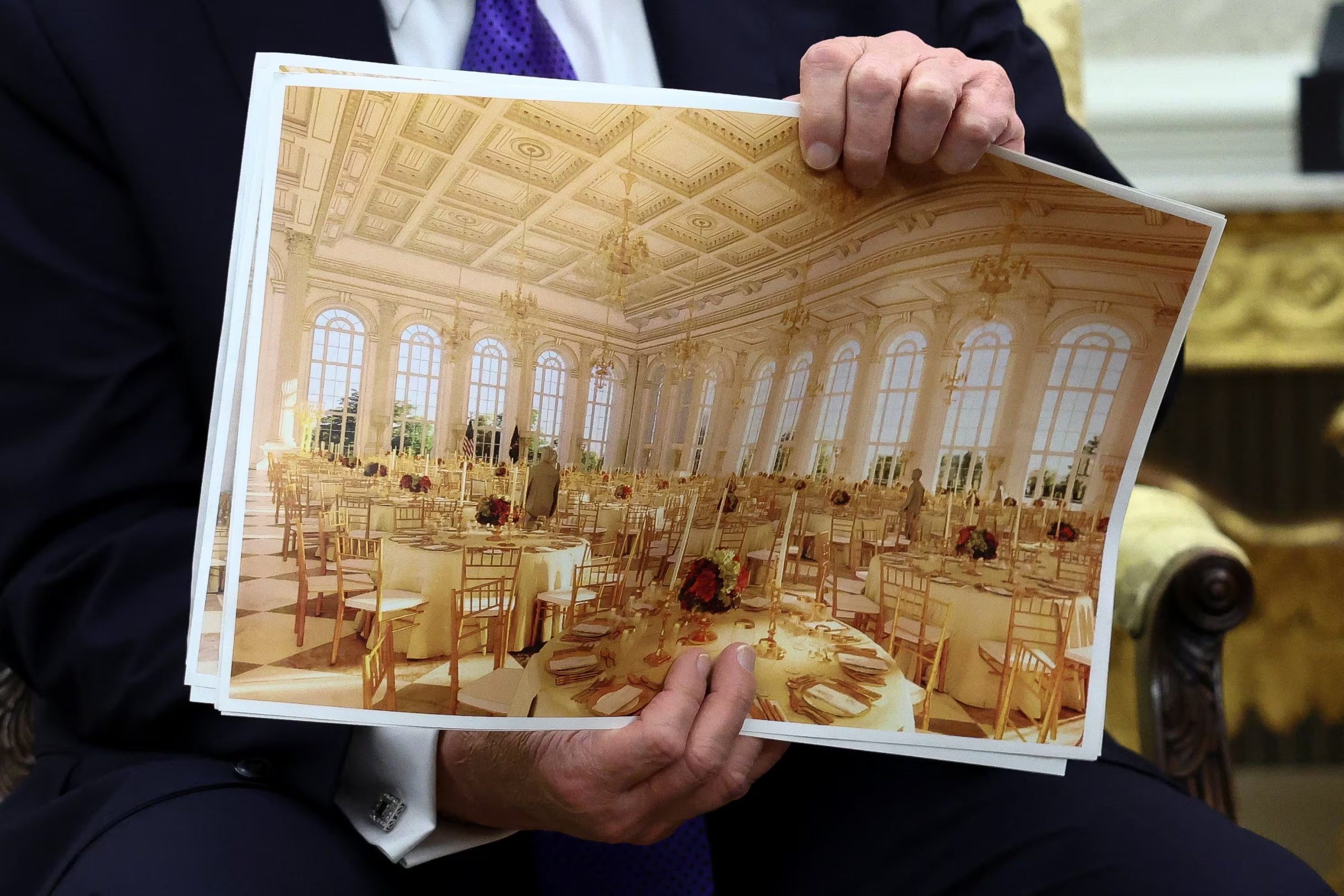 El nuevo salón de baile de la Casa Blanca tendrá capacidad para cerca de 1.000 personas (Reuters/Archivo)