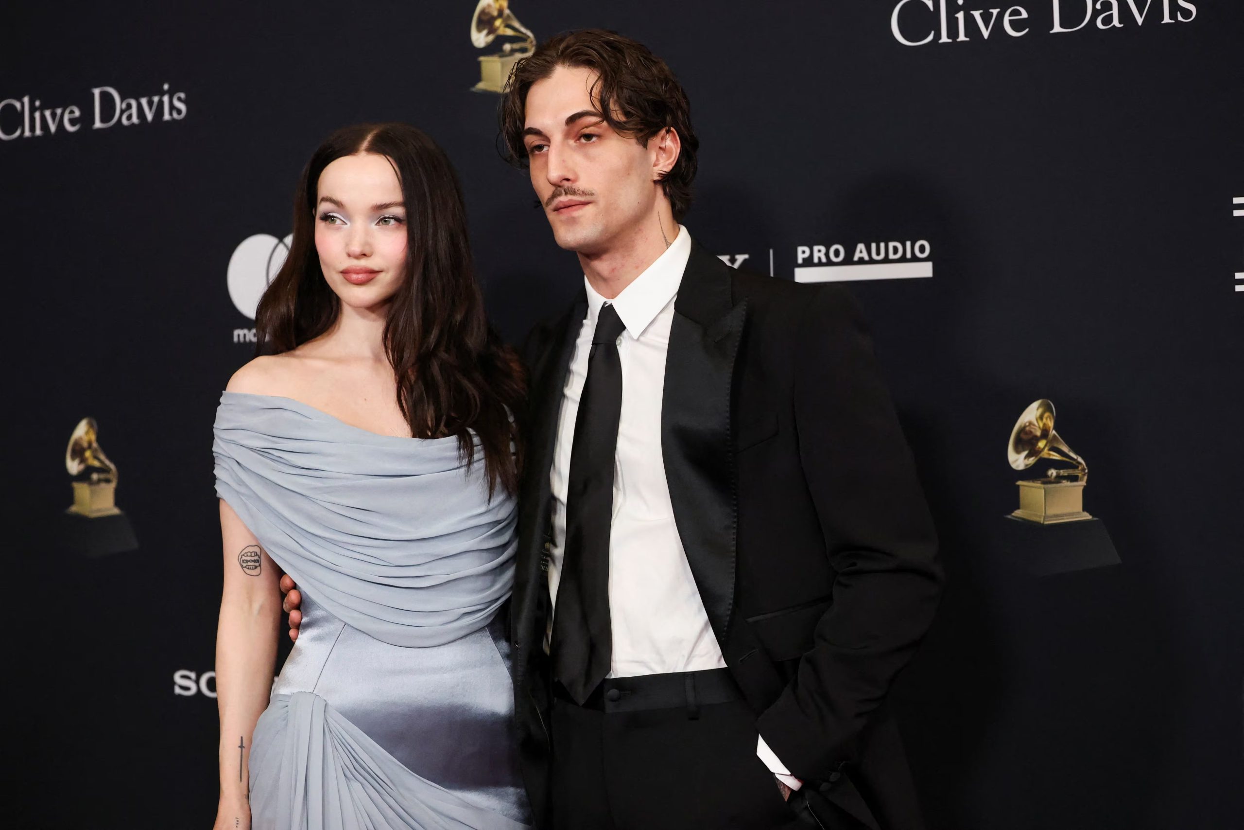 Dove Cameron junto a su futuro marido Damiano David