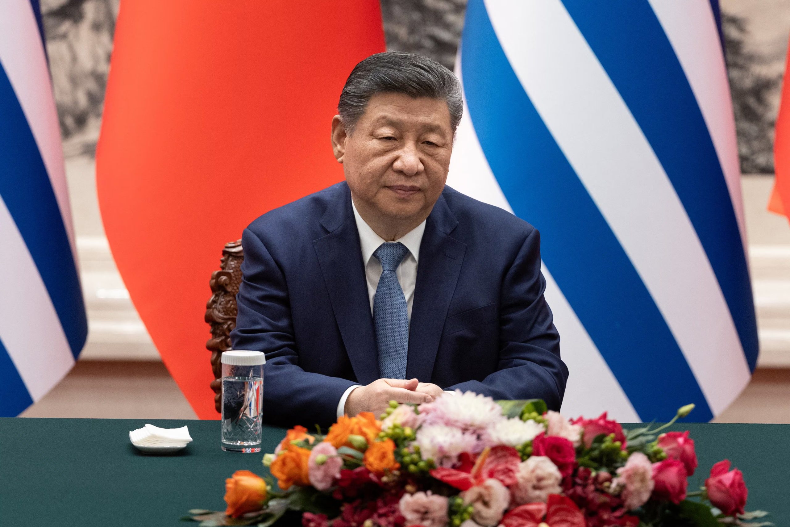 Xi Jinping, líder de China, durante un encuentro oficial en Beijing