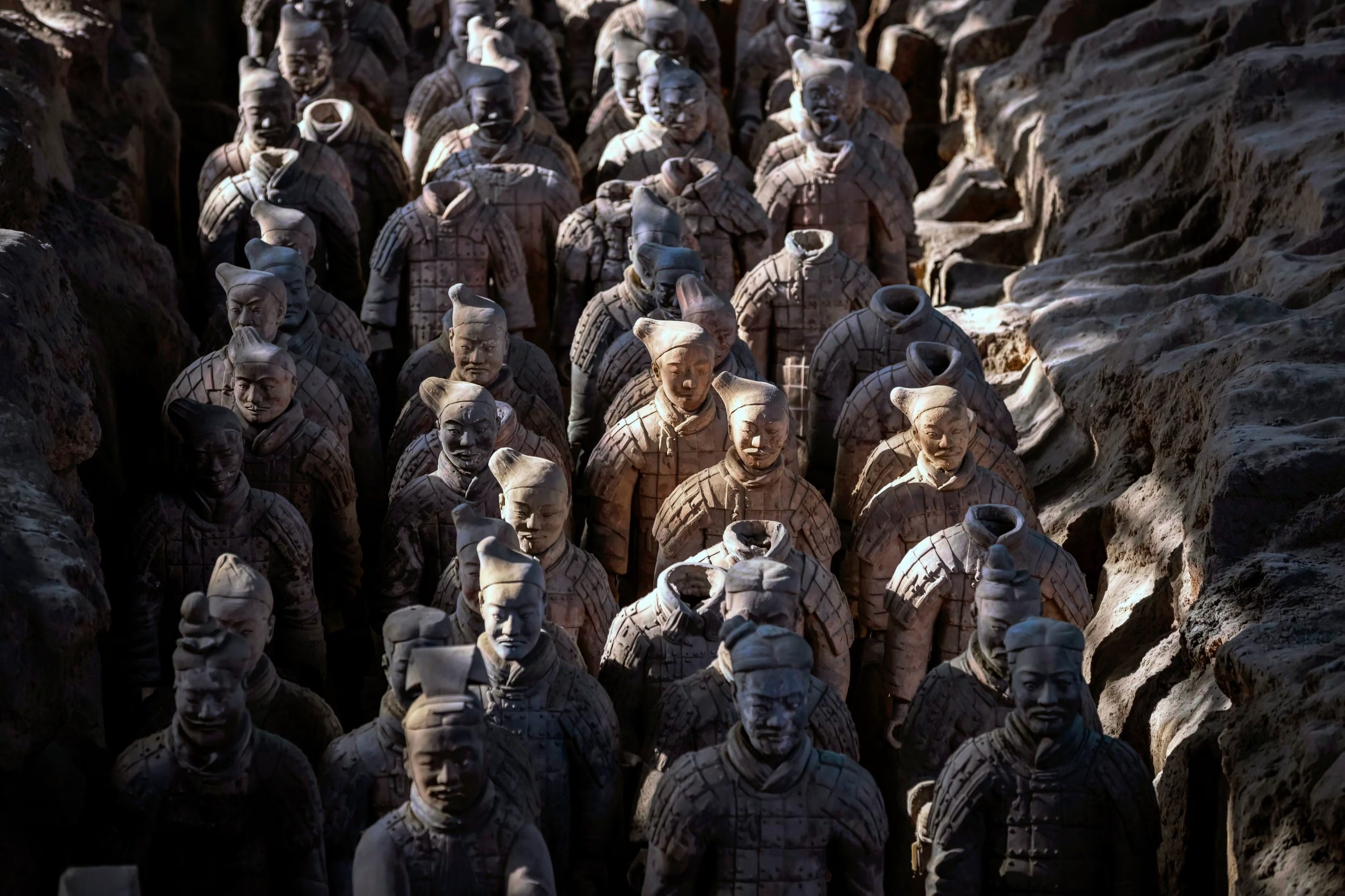 Guerreros de terracota de Xiam (China). (EFE/Archivo/Alex Plavevski)
