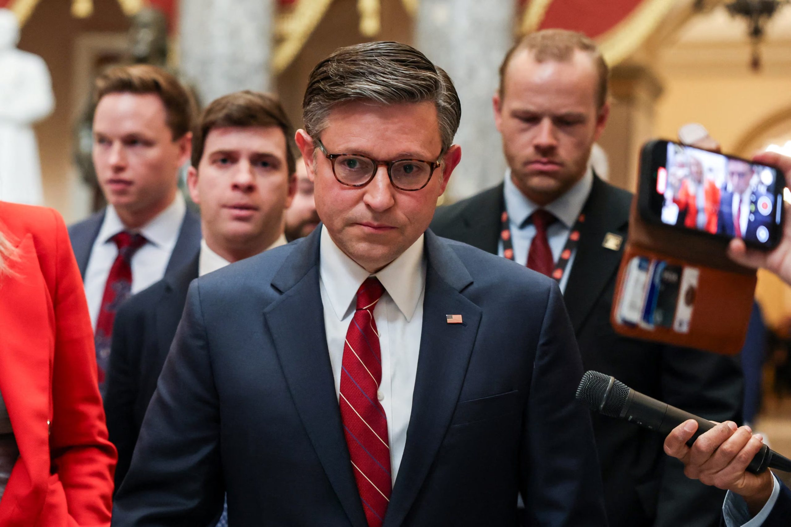 El presidente de la Cámara de Representantes de EE. UU., Mike Johnson. REUTERS/Kylie Cooper