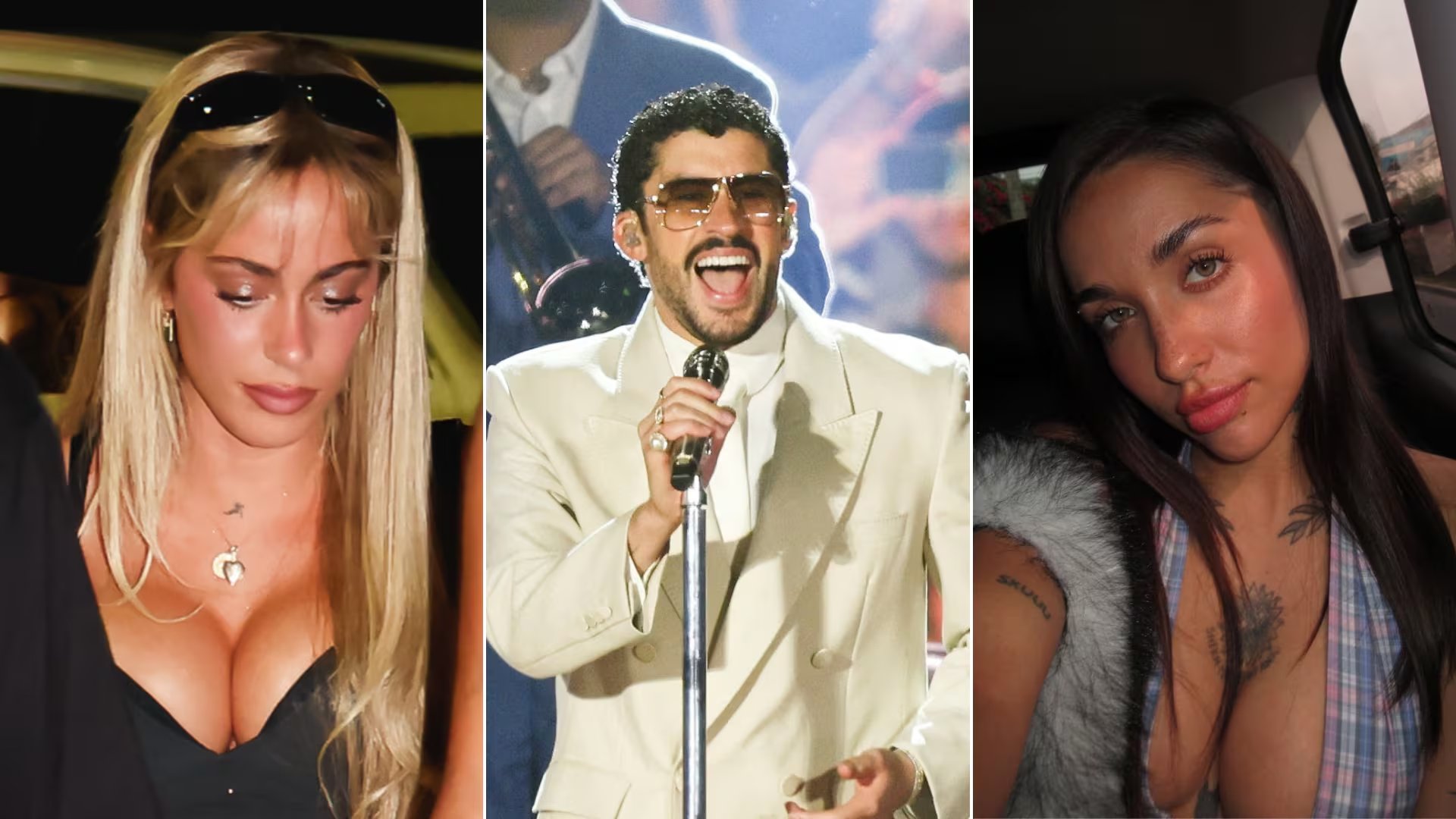 El baile de Tini Stoessel y María Becerra junto a Bad Bunny en la Casita durante su primer show en el estadio Monumental