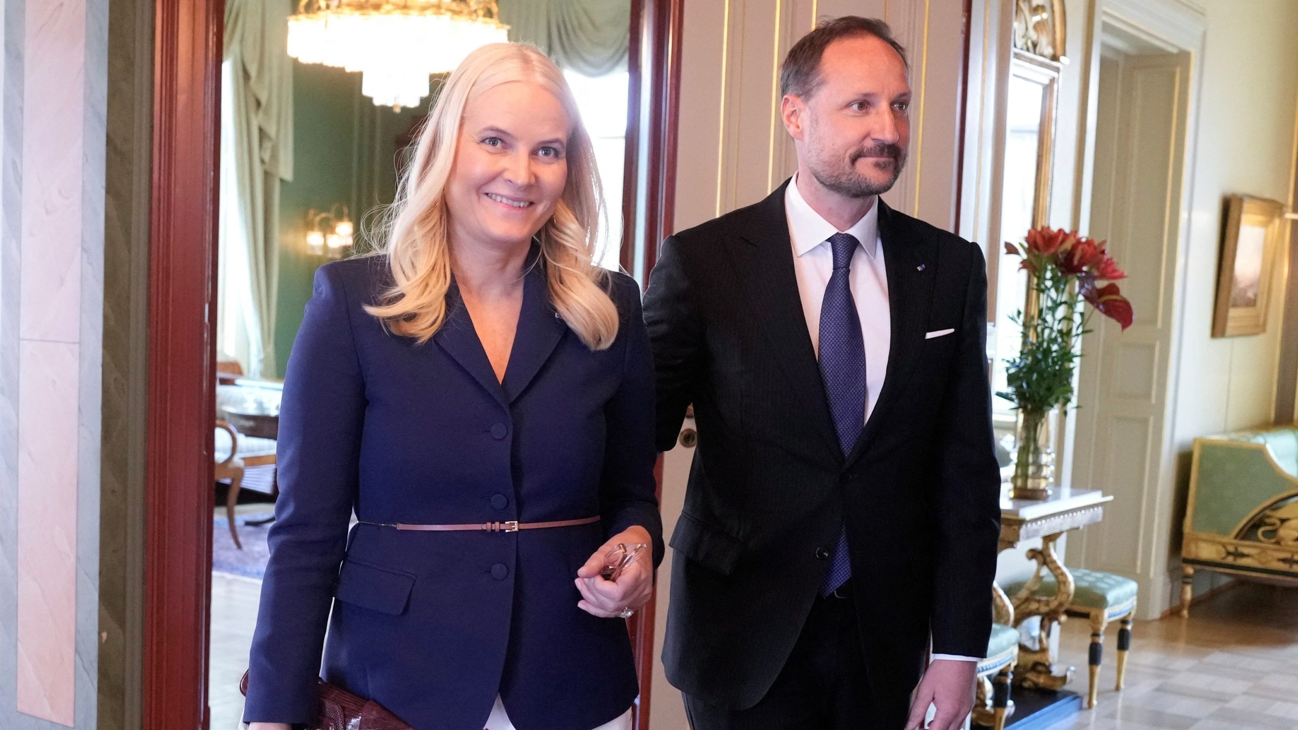 La princesa Mette-Marit junto a Haakon de Noruega (Javad Parsa via REUTERS)