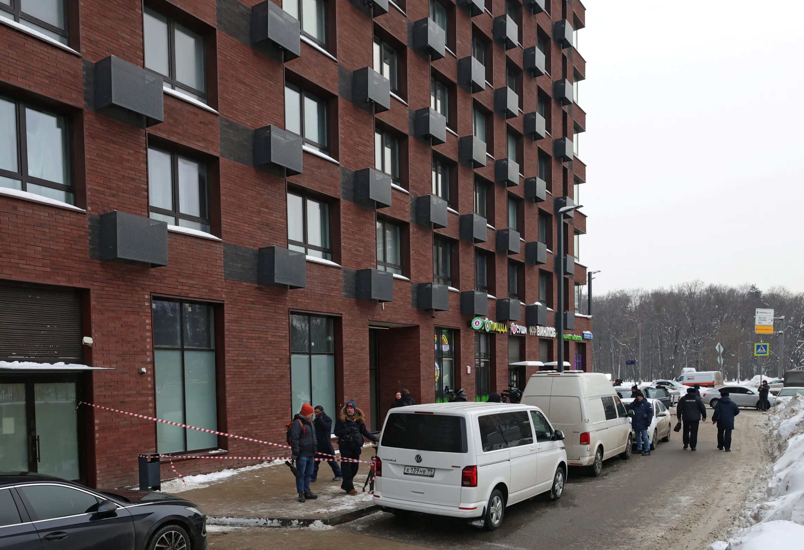 El edificio en el que fue atacado el general ruso (REUTERS/Anastasia Barashkova)