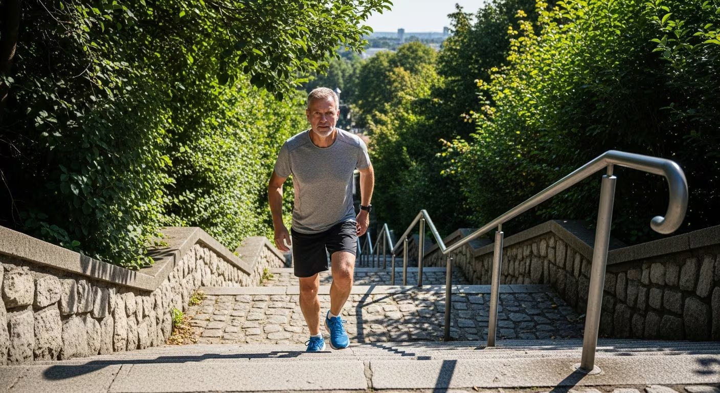 Hay que esforzarse por no dejar de subir escaleras y otros ejercicios que fortalecen las piernas (Imagen Ilustrativa Infobae)