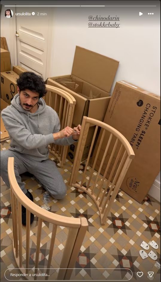 Chino Darín y Úrsula Corberó mostraron como se preparan para la llegada de su primer hijo juntos (Instagram) 