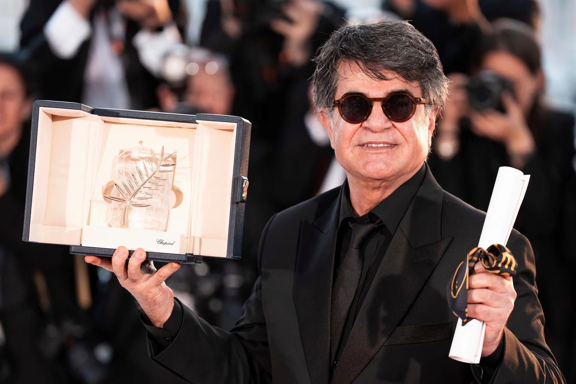  El director Jafar Panahi, ganador de la Palma de Oro por la película 
