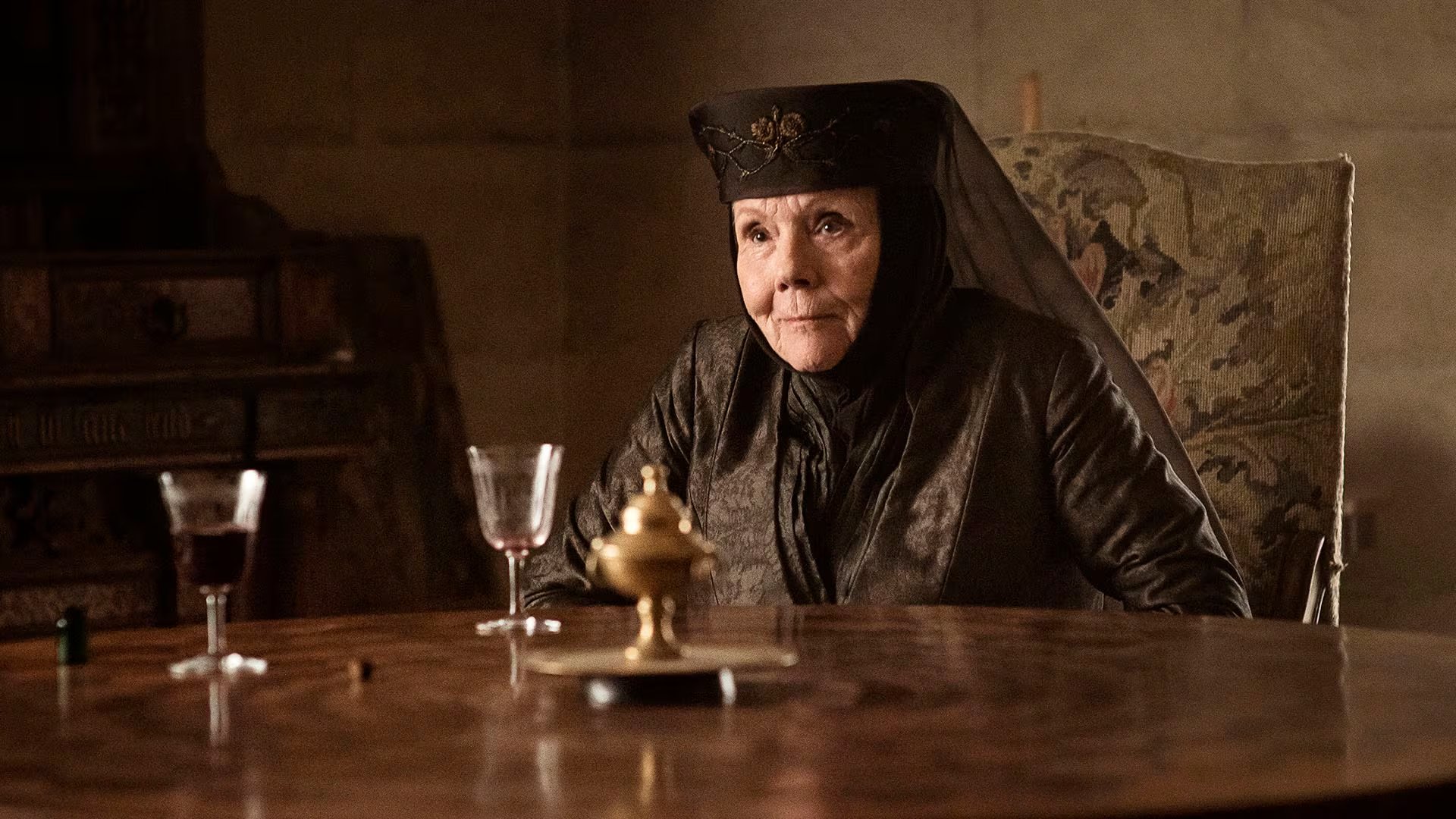 Olenna Tyrell conoció de cerca a la familia Targaryen mucho antes de convertirse en la temida “Reina de las Espinas”.(HBO via AP)