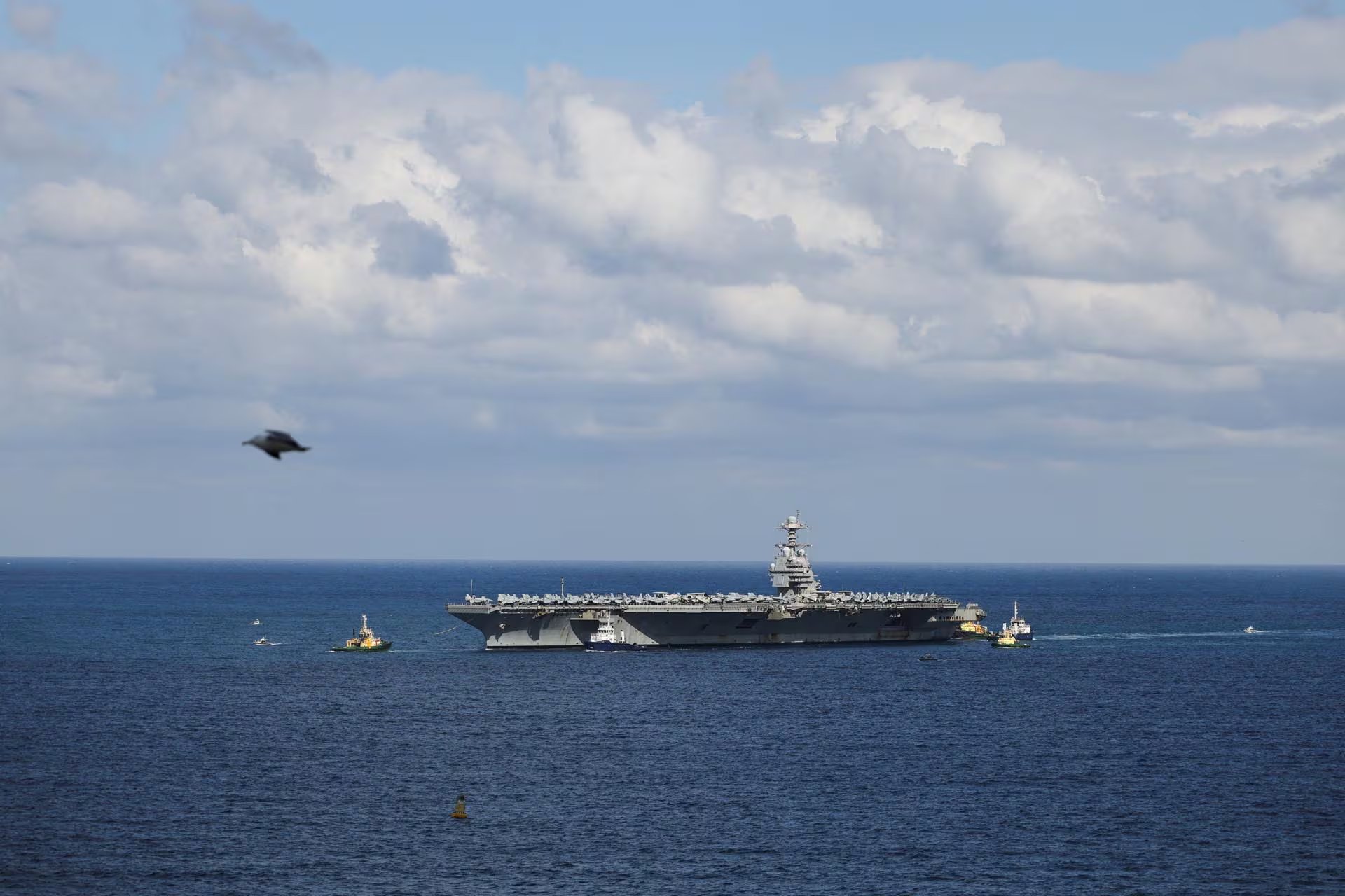 El Grupo de Combate Gerald R. Ford y el Abraham Lincoln lideran la flota naval estadounidense en el Mediterráneo, Golfo Pérsico y Mar Rojo (REUTERS)