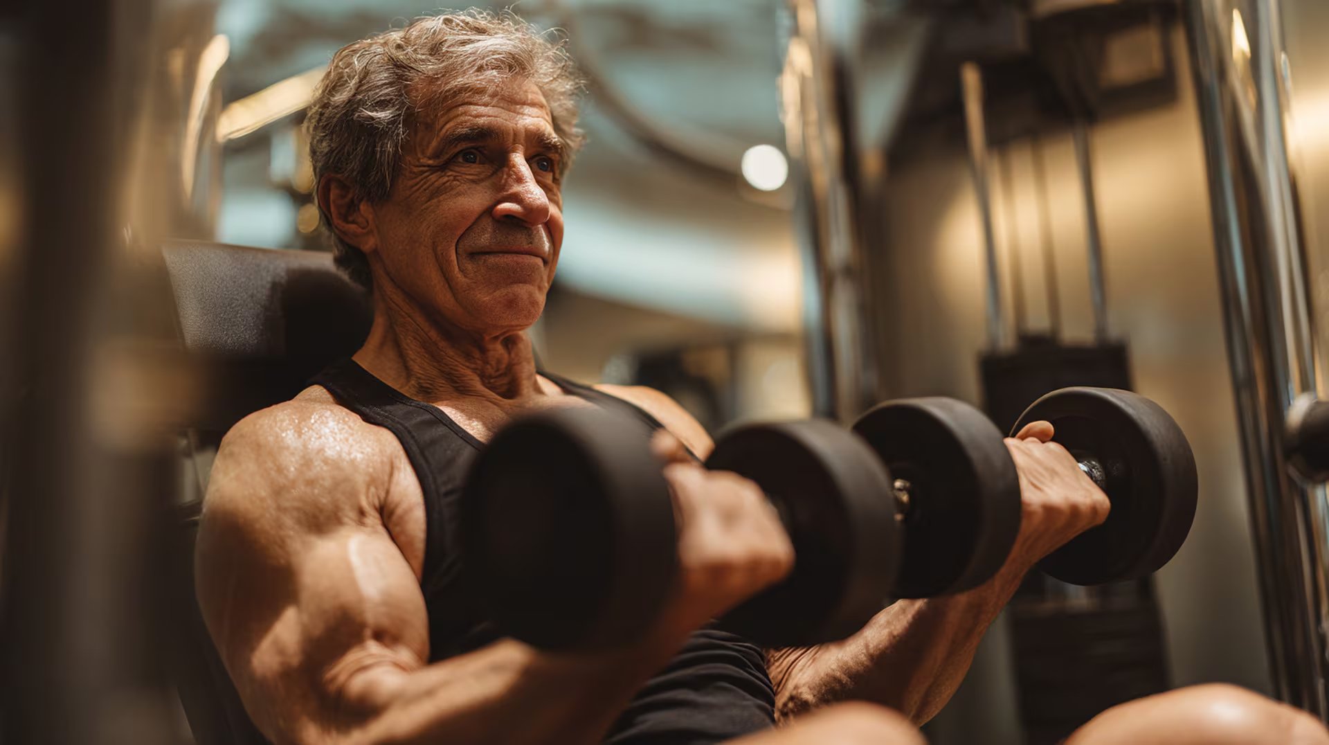 Los curls de bíceps, ejecutados con repeticiones controladas, estimulan el crecimiento muscular específico dentro de un esquema de fuerza global (Imagen Ilustrativa Infobae)