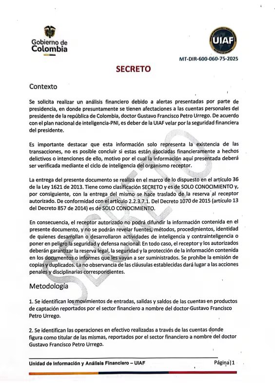 Informe de la Uiaf - crédito Uiaf
