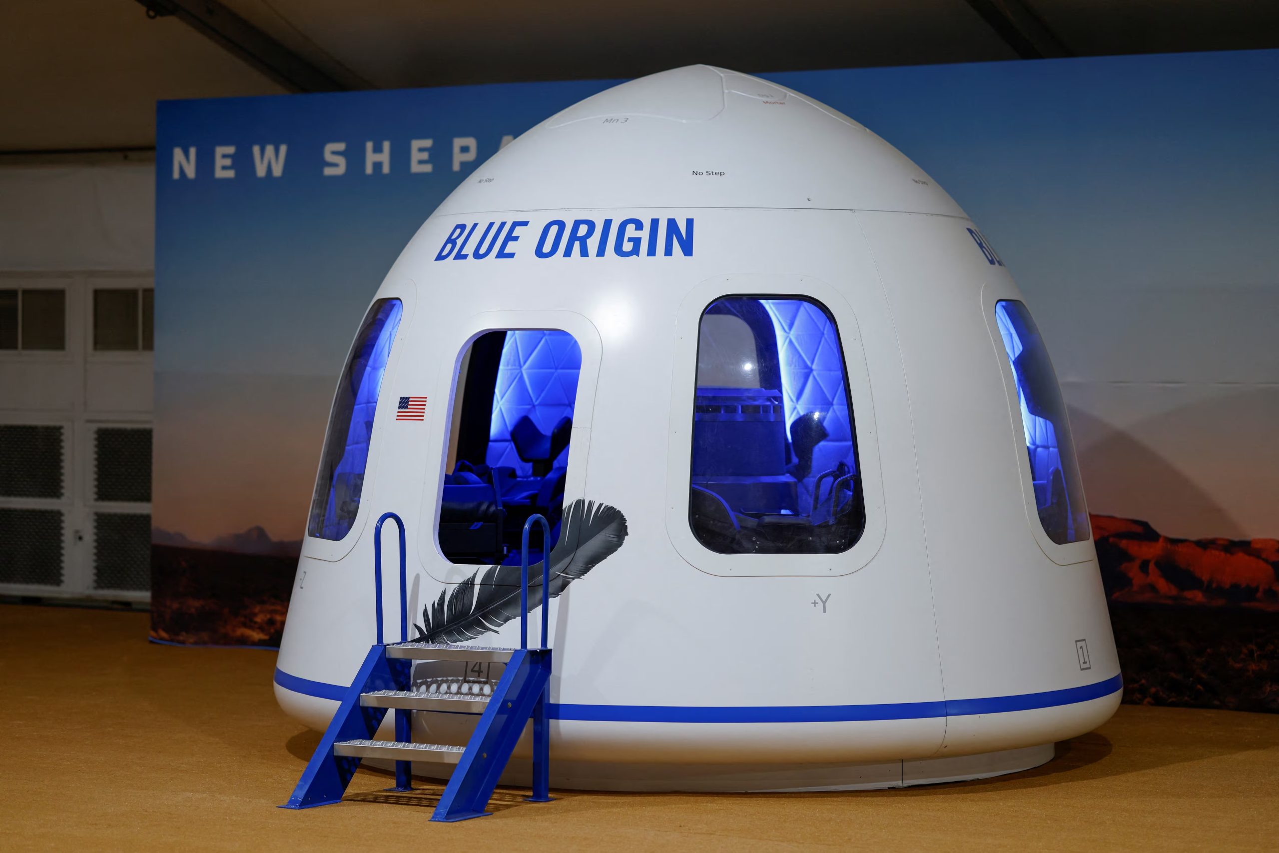 El cohete New Shepard de Blue Origin despega cerca de Van Horn, Texas.
REUTERS/Ivan Pierre Aguirre