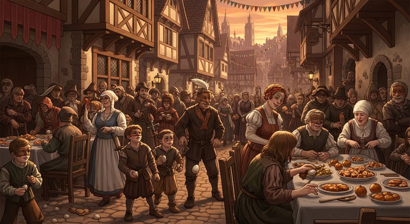 Sátira, inversión de roles y permisividad social caracterizaban los carnavales, permitiendo burlas a figuras de autoridad y gestos obscenos sin represalias durante la festividad (Imagen Ilustrativa Infobae)