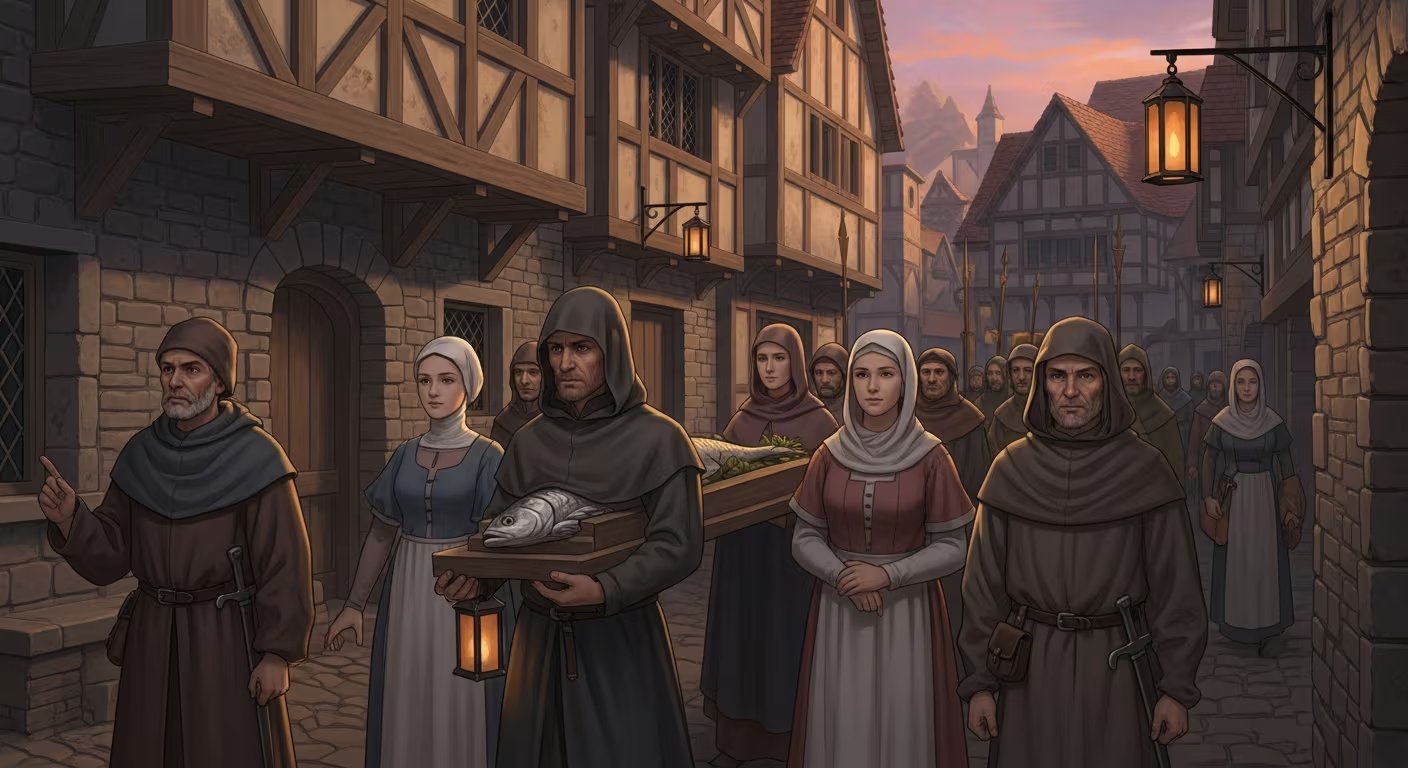 El fin del carnaval medieval se marcaba con ritos de purificación, como la quema de muñecos y el entierro de la sardina, que simbolizaban el paso al recogimiento y la disciplina de la Cuaresma (Imagen Ilustrativa Infobae)