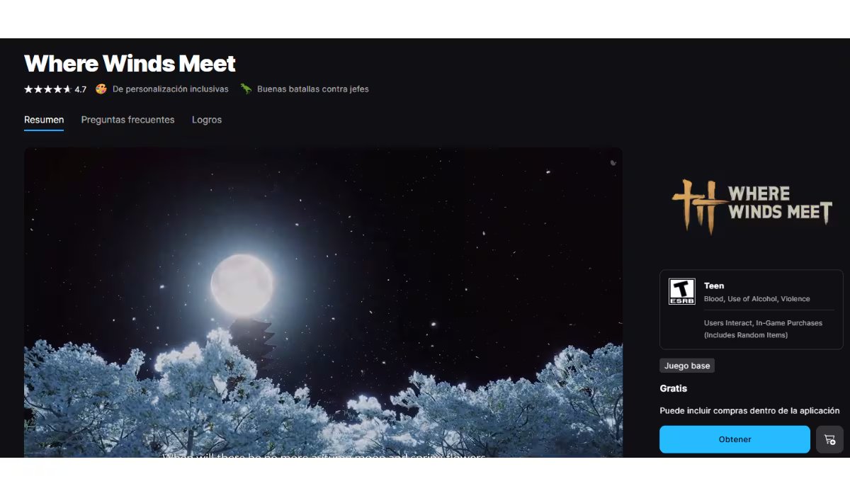 Entre los juegos gratuitos destacan Definitely Not Fried Chicken, Where Winds Meet y Warborne Above Ashes, junto a muchas otras opciones. (Epic Games Store)