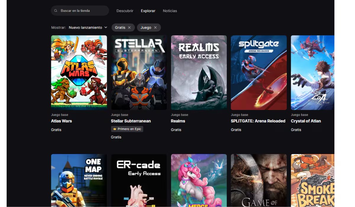 Para conseguir juegos gratuitos en Epic Games Store, basta con crear una cuenta e iniciar sesión en la web o app. (Epic Games Store)