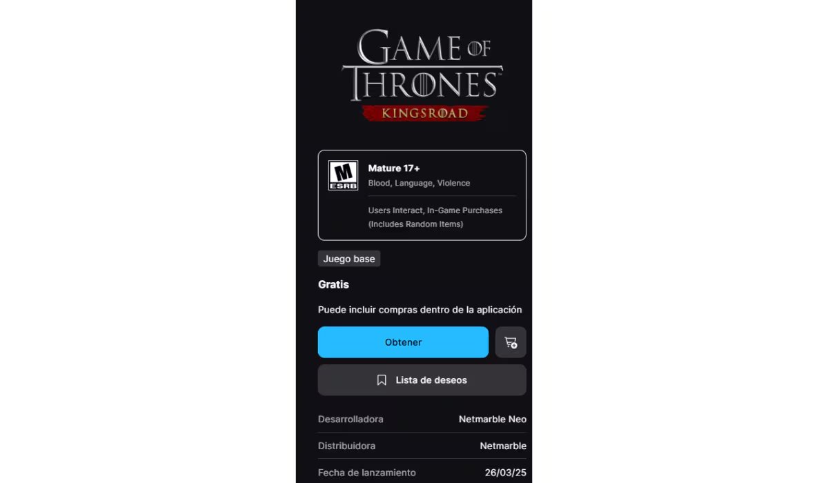 Elige el juego de tu interés, haz clic en ‘Obtener’ y sigue los pasos para sumarlo a tu biblioteca. (Epic Games Store)