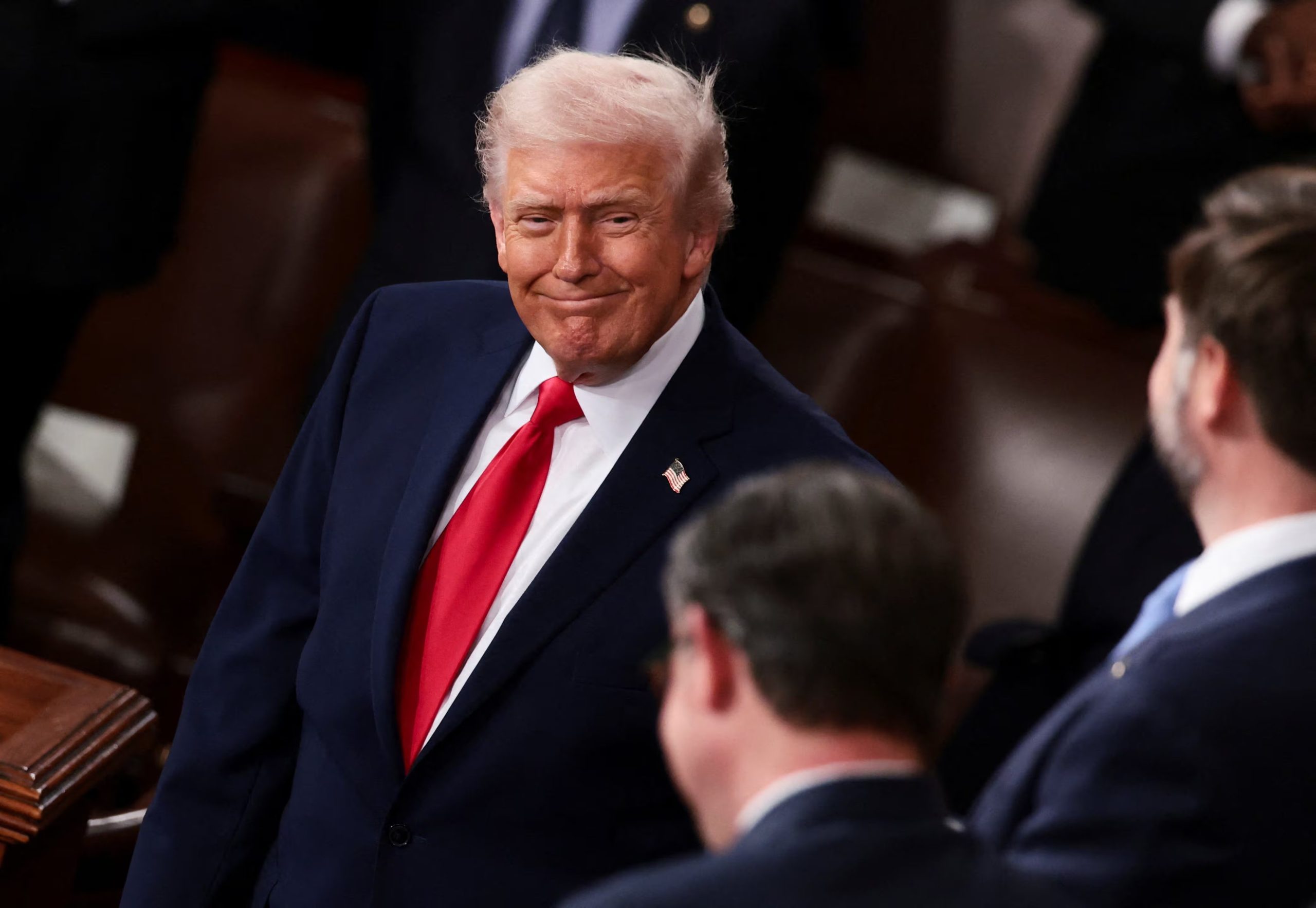 Donald Trump, presidente de los Estados Unidos, en el Capitolio (REUTERS)