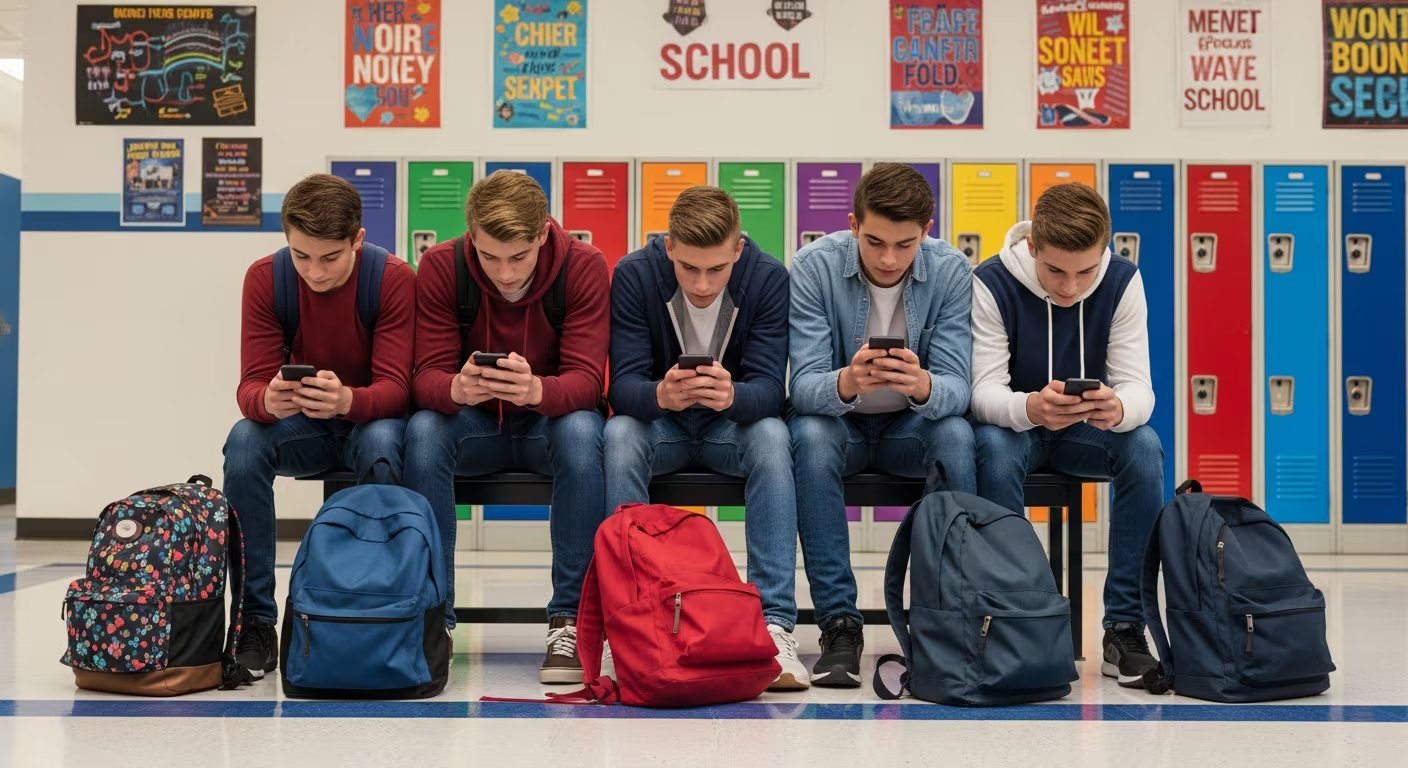 Más del 75% de las escuelas en Estados Unidos aplican políticas para limitar el uso de celulares durante las clases. (Imagen Ilustrativa Infobae)