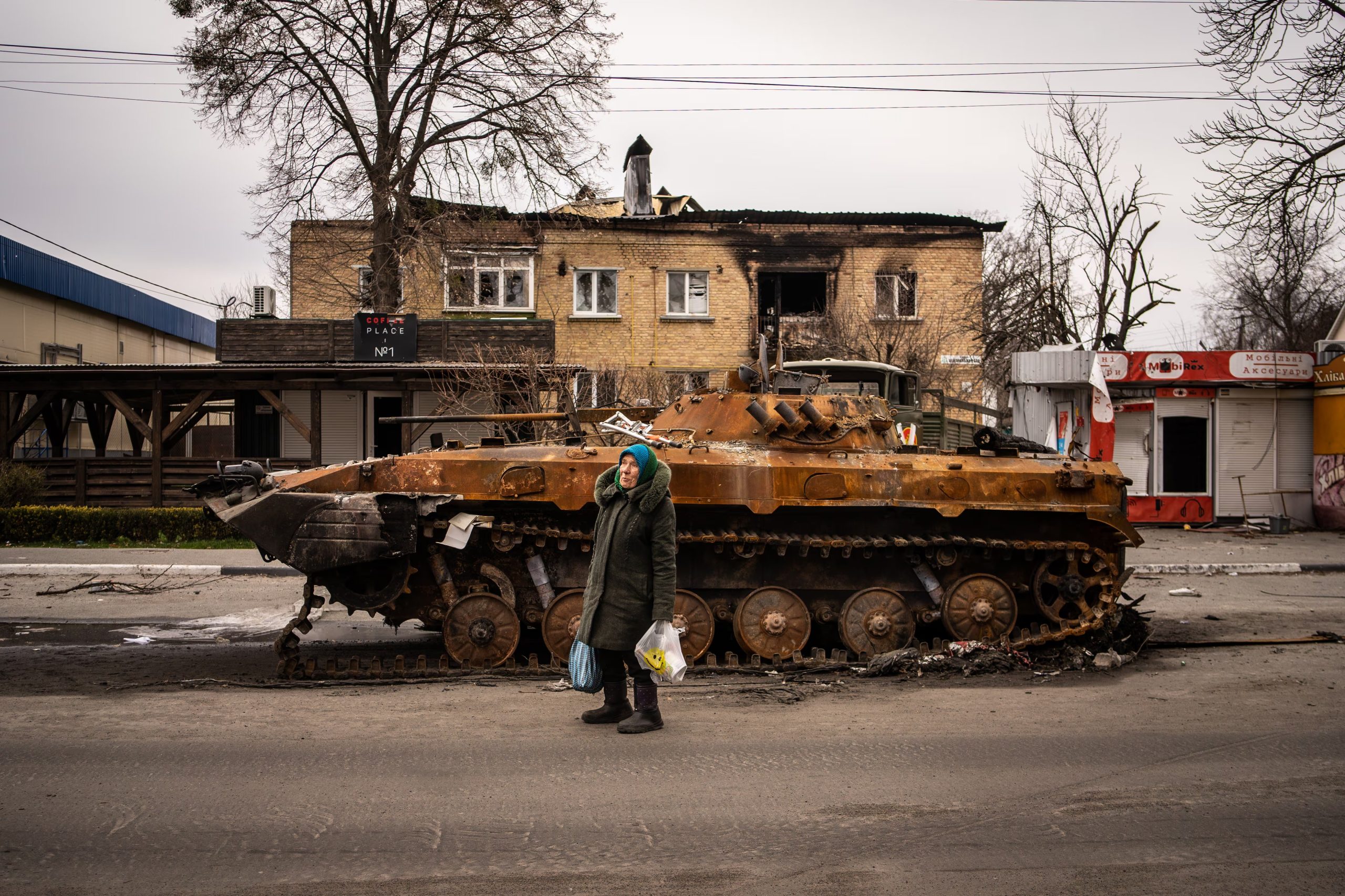 Una imagen de 2022, con blindados en las calles. (Fermín Torrano )