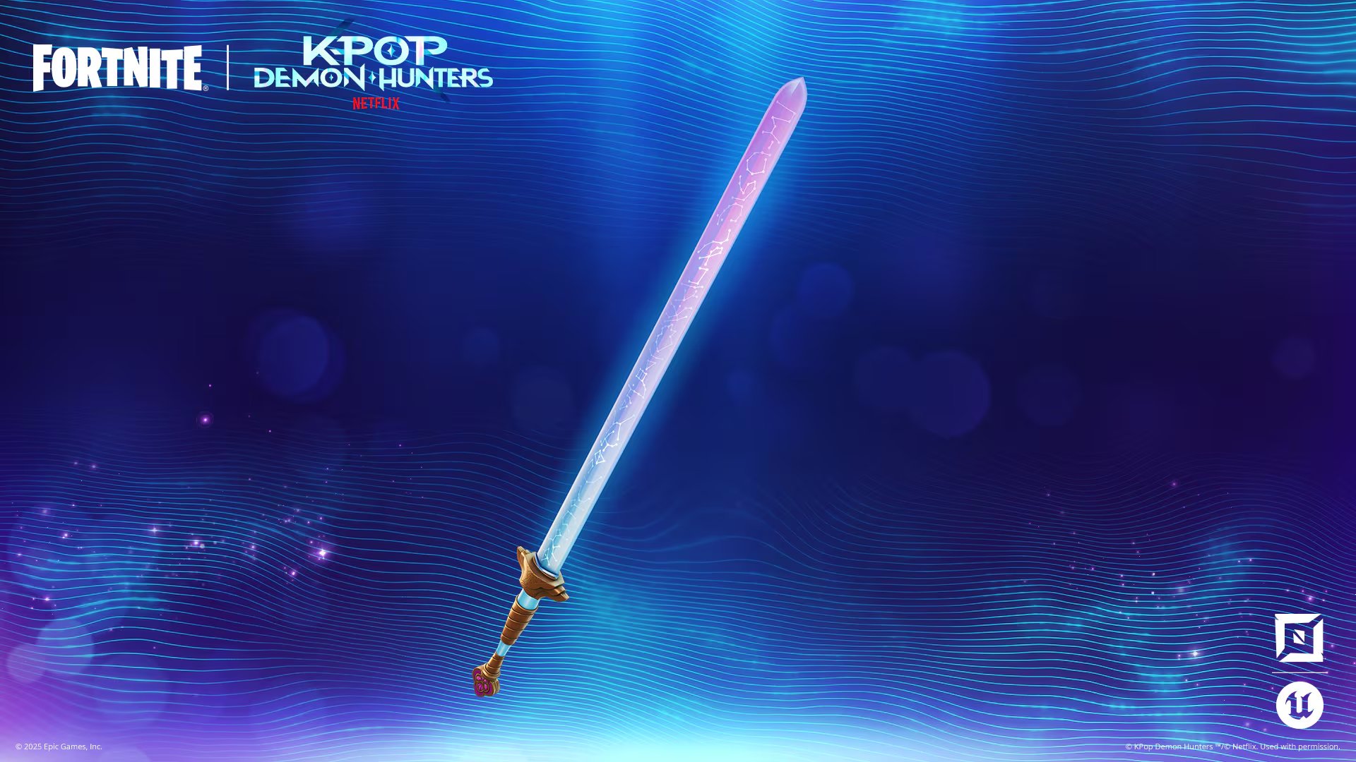 Objetos exclusivos, como la espada de Rumi añaden variedad a las partidas - Fortnite