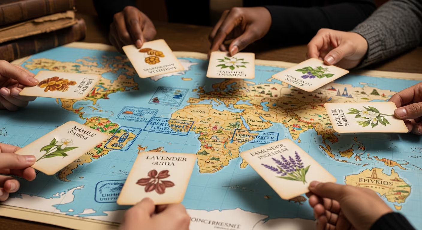 La creación de tarjetas aromáticas portátiles y estaciones olfativas fijas permitió a los visitantes interactuar con olores que reproducen recetas y prácticas antiguas (Imagen Ilustrativa Infobae)