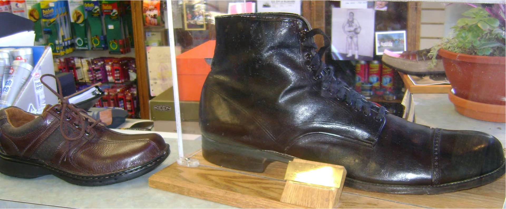 Los zapatos de Robert Wadlow