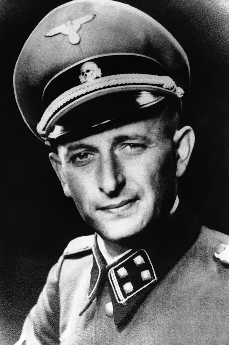 Adolf Eichmann, teniente coronel de las SS y uno de los arquitectos del Holocausto, ayudó a que Mengele no fuera encontrado en la Argentina
