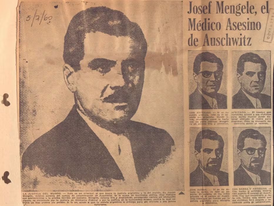 Un diario de 1960 muestra distintos posibles identikis del 