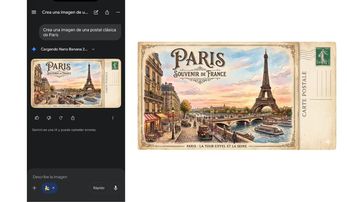 El sistema utiliza la base de conocimiento de Gemini y accede a información en tiempo real para lograr mayor precisión. (Gemini)