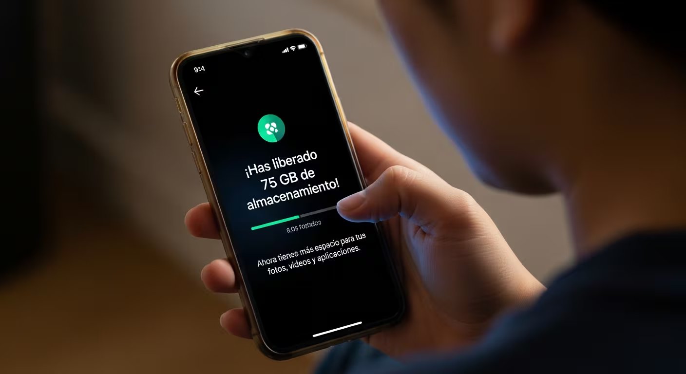 También puedes consultar “Almacenamiento del iPhone” en los Ajustes para ver y borrar archivos grandes sugeridos por el sistema. (Imagen Ilustrativa Infobae)