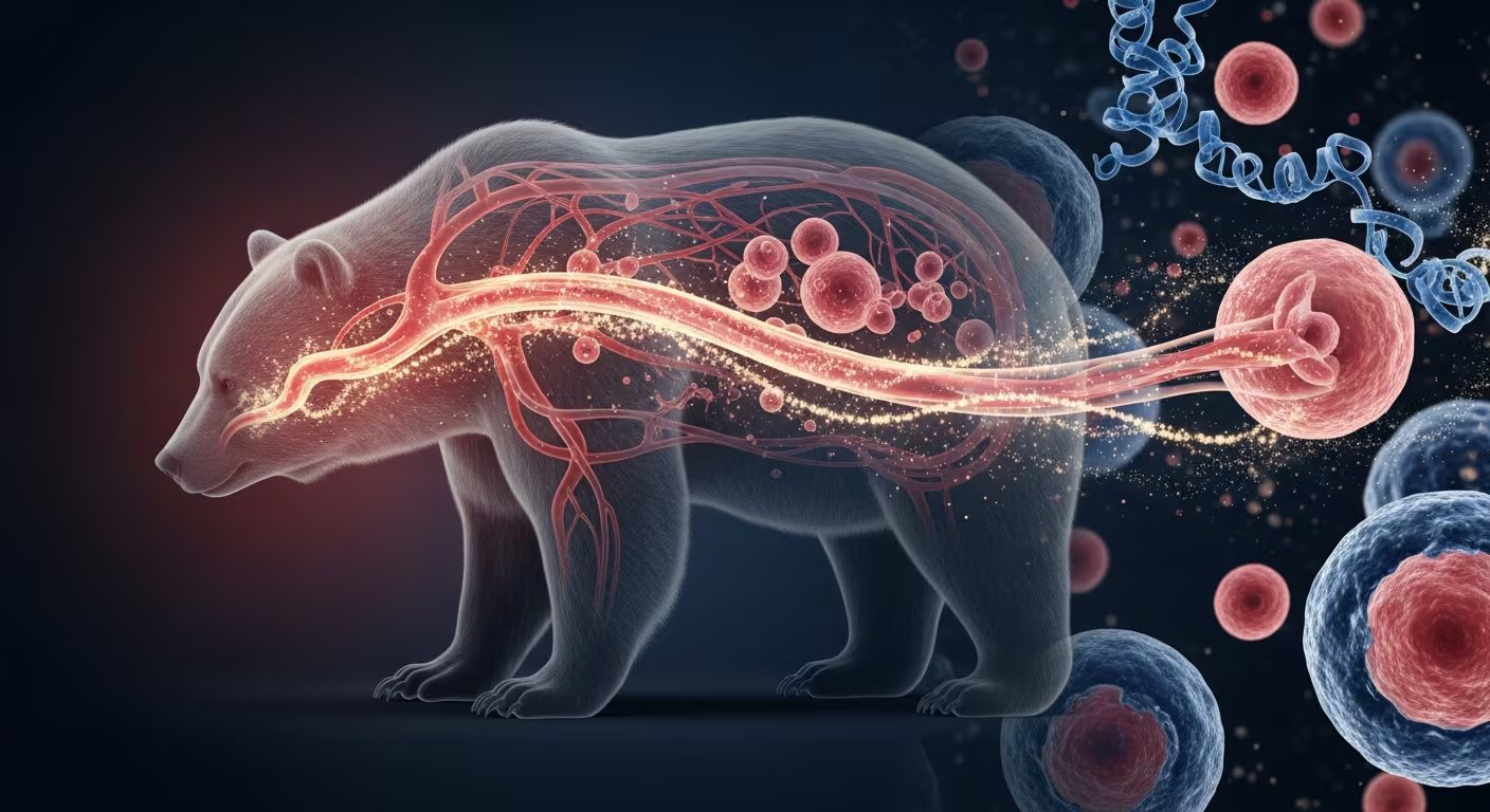 Las adaptaciones fisiológicas del torpor en osos ofrecen nuevas ideas para prevenir la atrofia muscular en pacientes inmovilizados humanos (Imagen Ilustrativa Infobae)