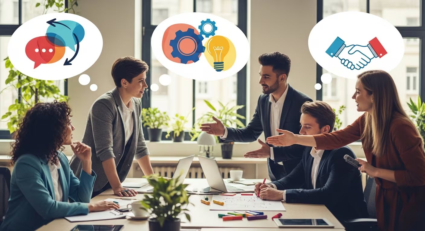 Las habilidades sociales en el trabajo son fundamentales para crear un ambiente laboral positivo. 
(Imagen ilustrativa Infobae)