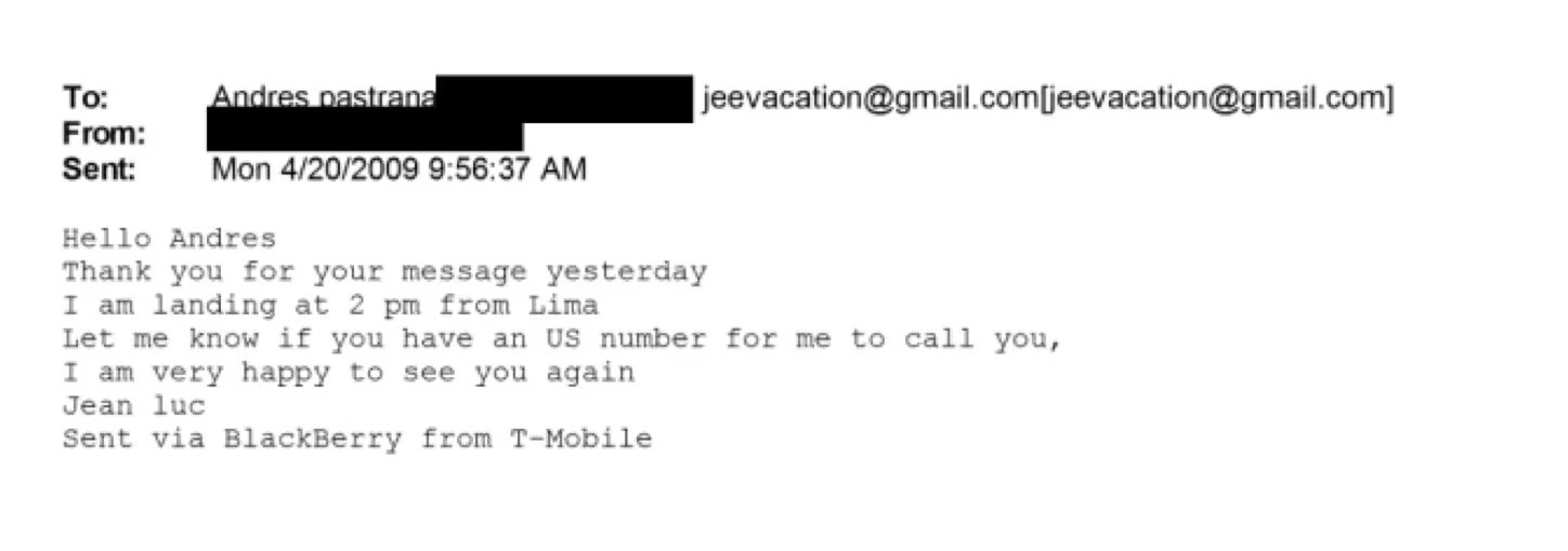 Documentos oficiales incluyen correos electrónicos y registros de viajes y encuentros entre Pastrana, Maxwell y Epstein - crédito X