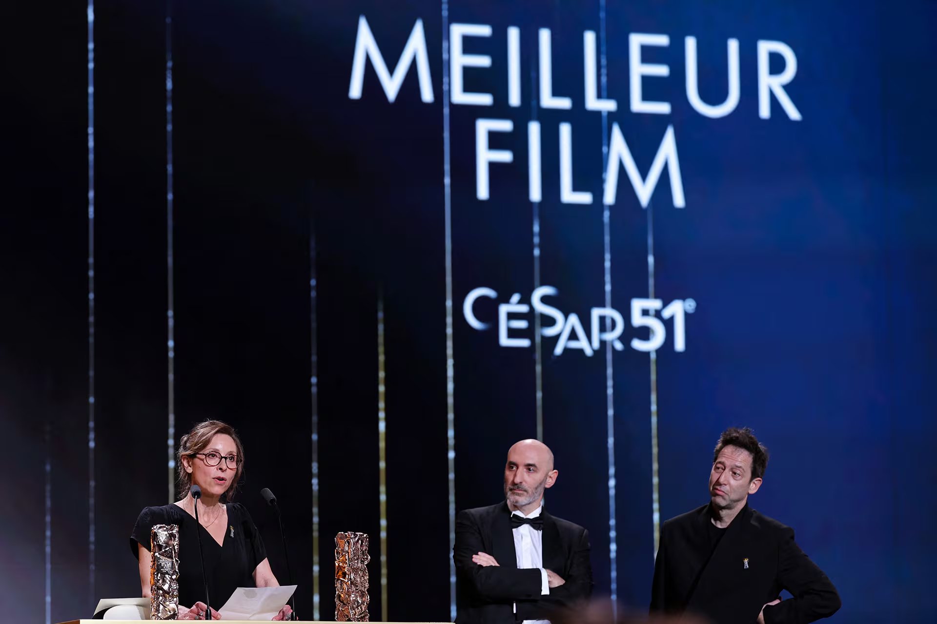 Carine Tardieu, directora de 'Los lazos que nos unen', agradece el premio César a 