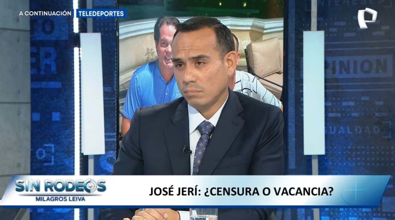 José Jerí afirma que la vacancia es la vía constitucional ante proceso en el Congreso. Panamericana Televisión / Sin Rodeos.