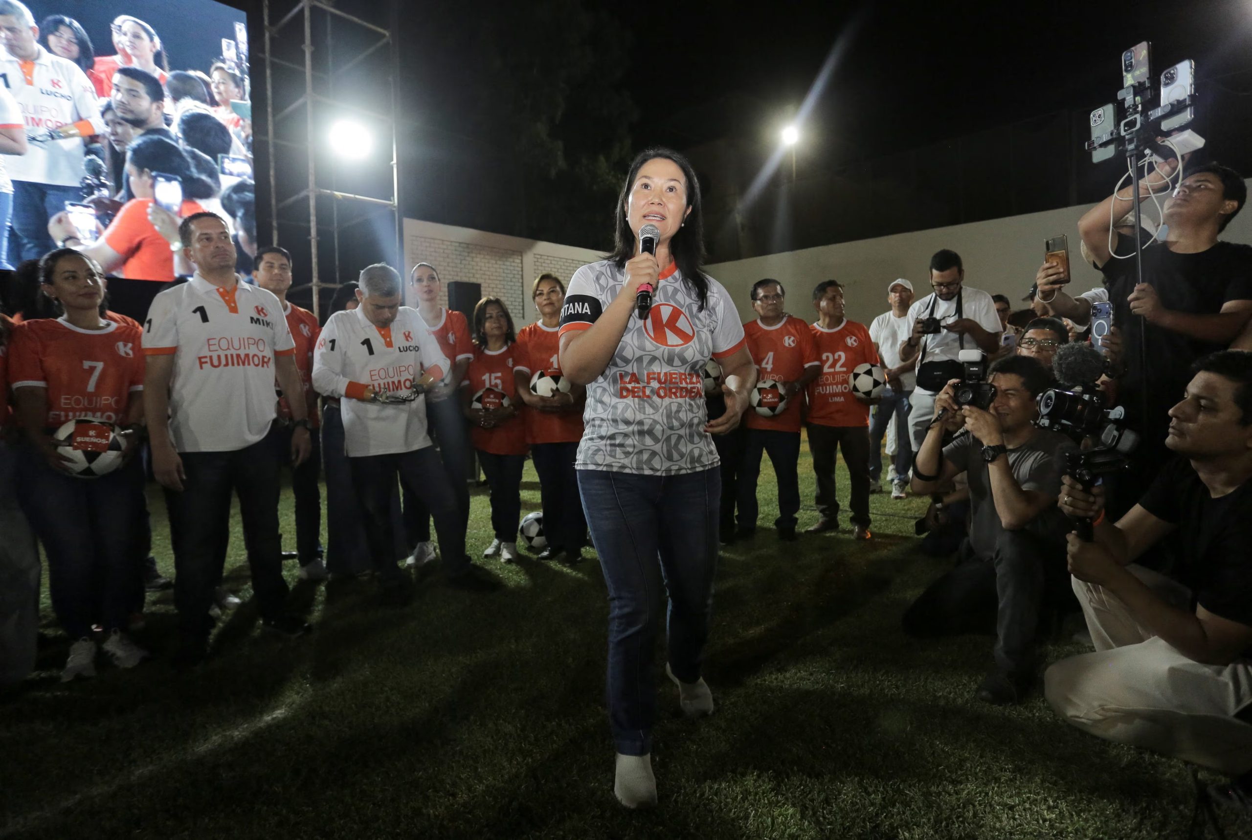 Keiko Fujimori criticó a Rafael López Aliaga - Créditos: REUTERS/Gerardo Marin.