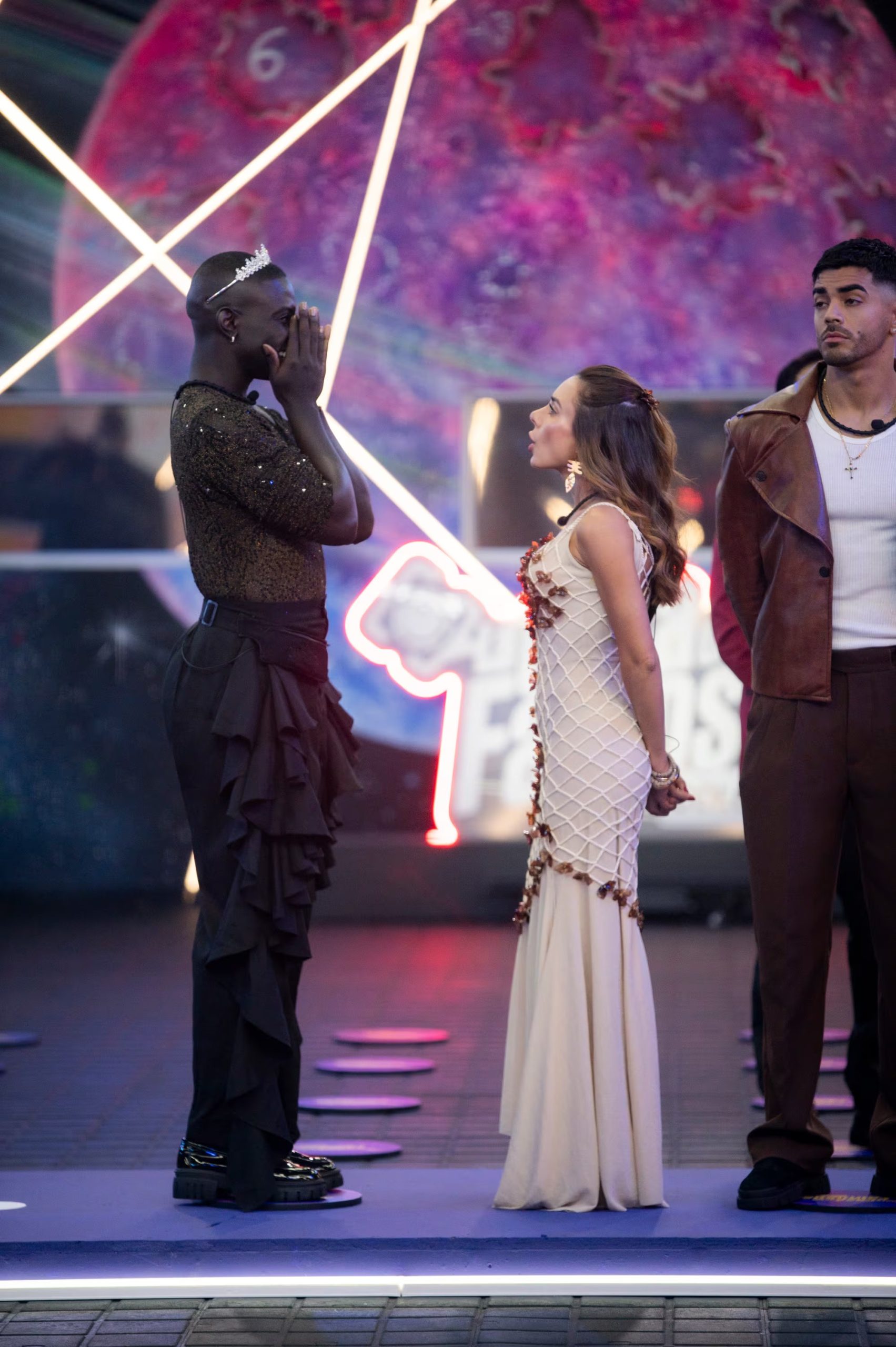 Johanna Fadul dirigió un comentario calificado como racista a Campanita durante una dinámica de eliminación - crédito cortesía Canal RCN