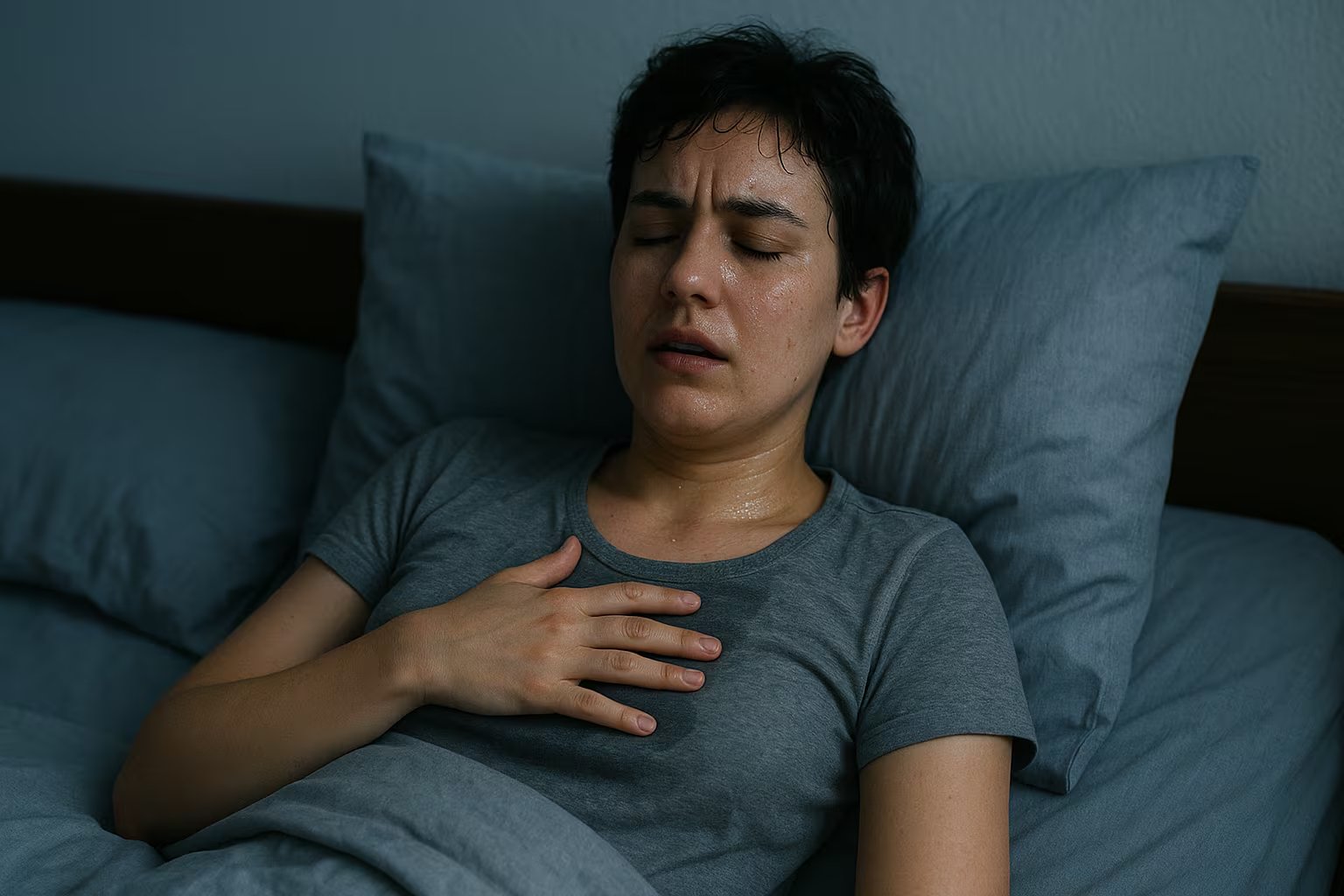 Los sofocos y los sudores nocturnos son síntomas vasomotores frecuentes que pueden afectar de forma significativa la calidad del sueño y la vida diaria (Imagen Ilustrativa Infobae)