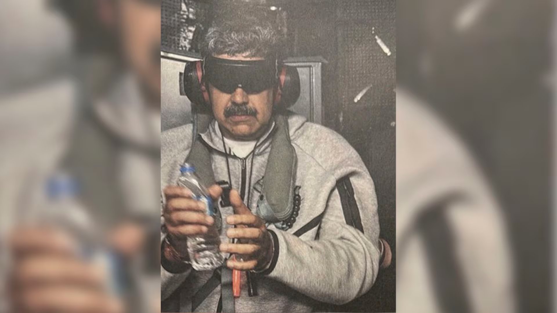 Nicolás Maduro tras ser capturado en Caracas, (Venezuela)