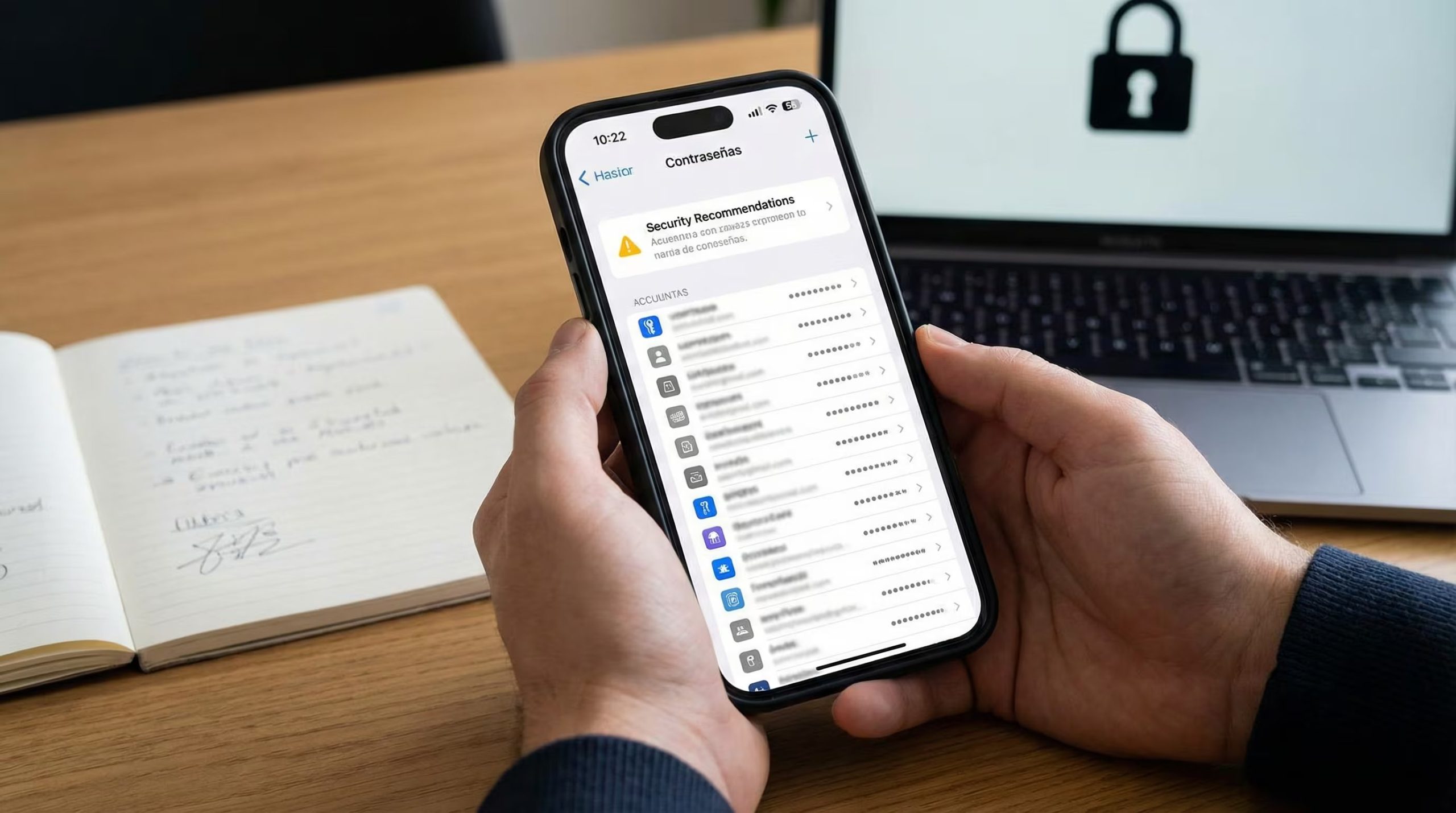La nueva función de iOS 26 en la app Contraseñas de Apple permite recuperar contraseñas generadas automáticamente y extraviadas durante el registro en sitios web. (Imagen Ilustrativa Infobae)