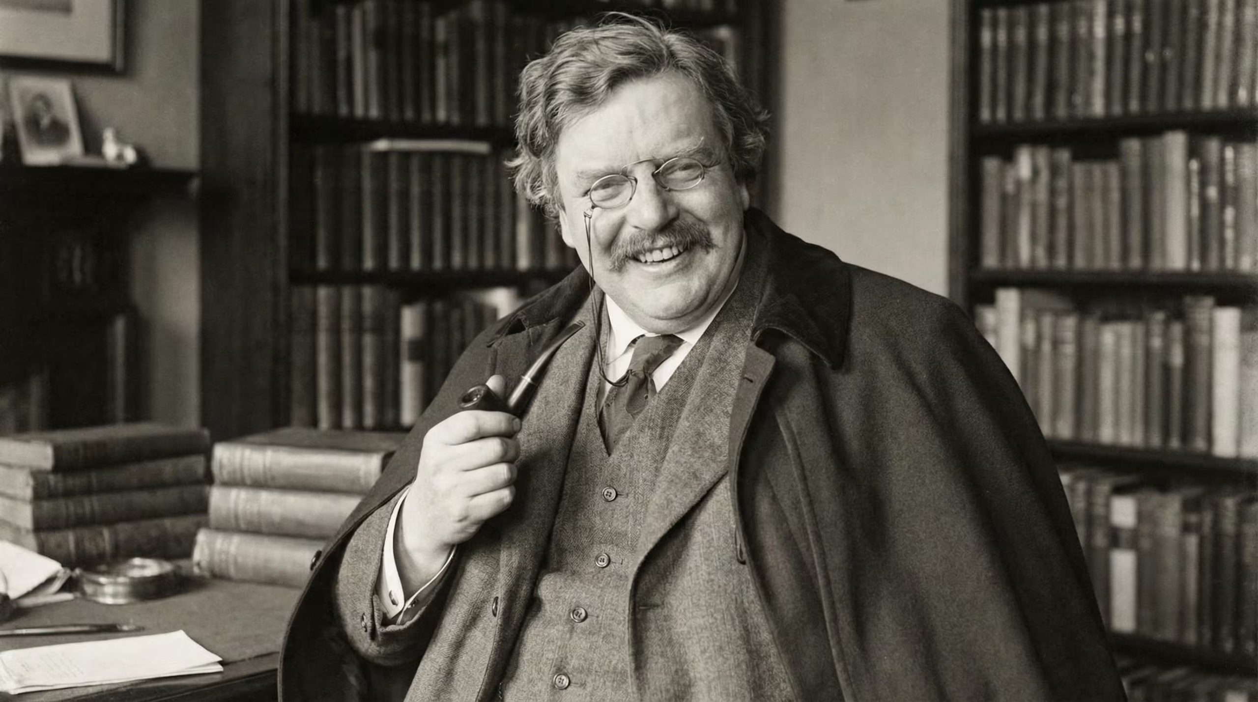 GK Chesterton aportó legitimidad como primer presidente tras la negativa de Arthur Conan Doyle y consolidó la lógica y moralidad en el relato policial (Imagen Ilustrativa Infobae)