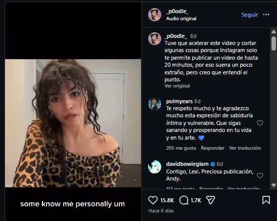 Lexi Jones afirmó que a los 14 años enfrentaba varios problemas mentales. (Instagram)