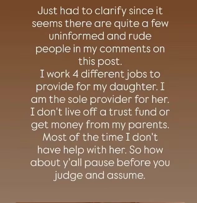 Rumer Willis afirmó que no recibe dinero de sus padres para mantener a su hija de dos años. (Instagram)