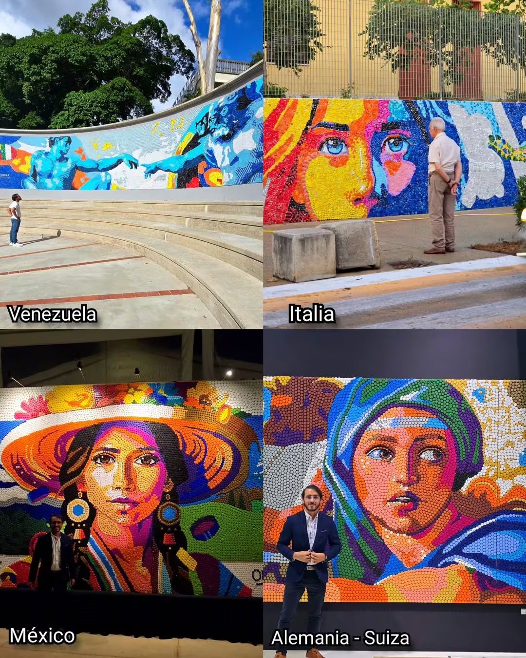 Óscar Olivares ha replicado su técnica de reutilización de residuos plásticos en países como México, Arabia Saudita, Francia, Aruba, Panamá e Italia. (Cortesía: Óscar Olivares)