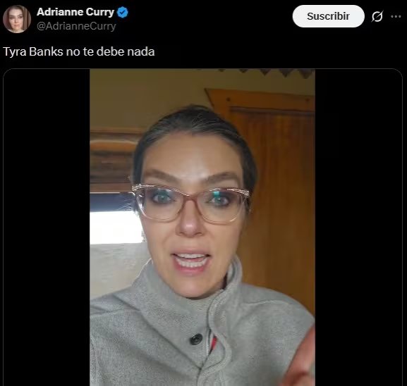 Adrianne Curry aseguró que Tyra Banks no tendría porque disculparse. (X)