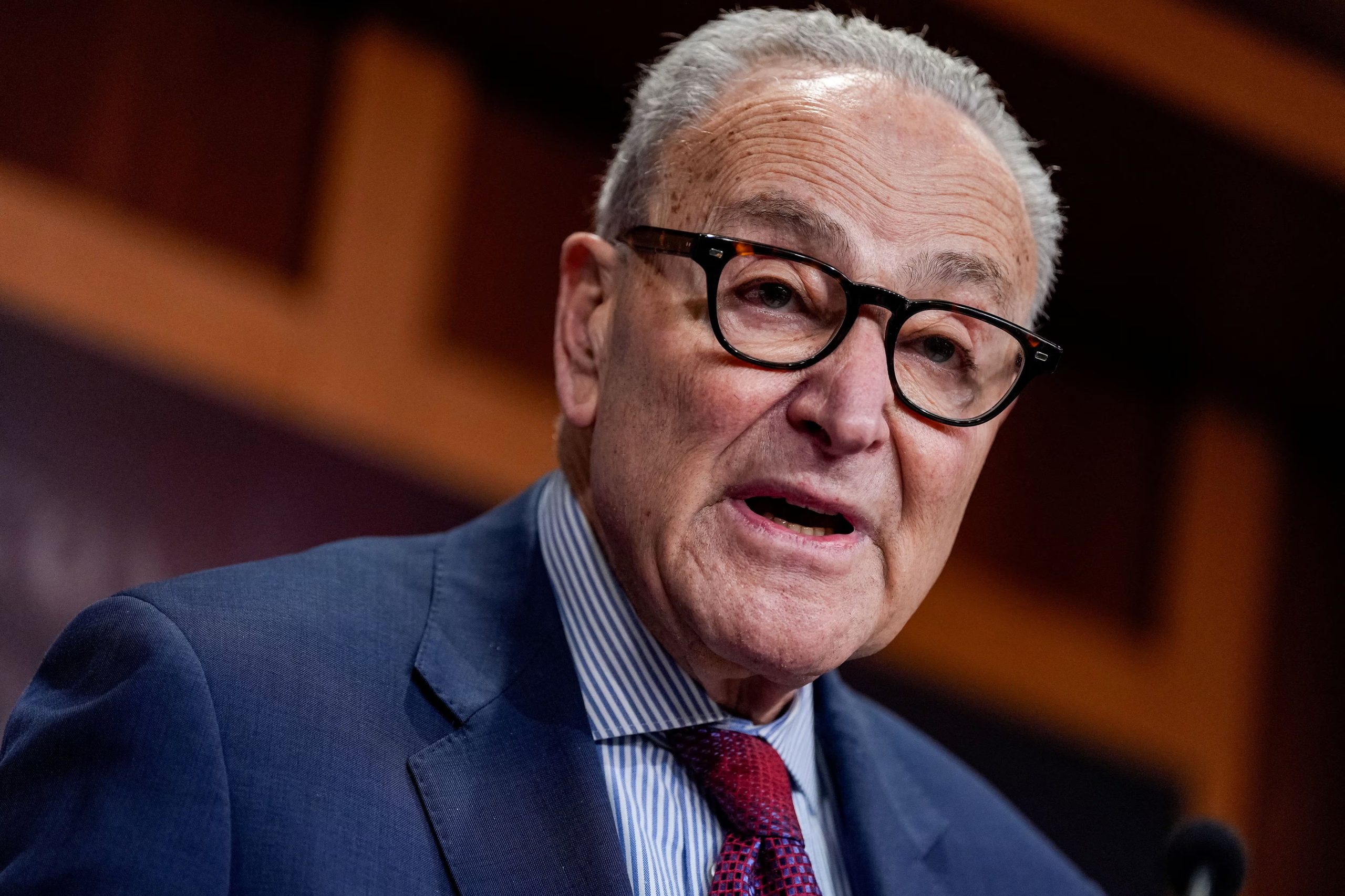 El líder de la minoría del Senado, Chuck Schumer. REUTERS/Kent Nishimura