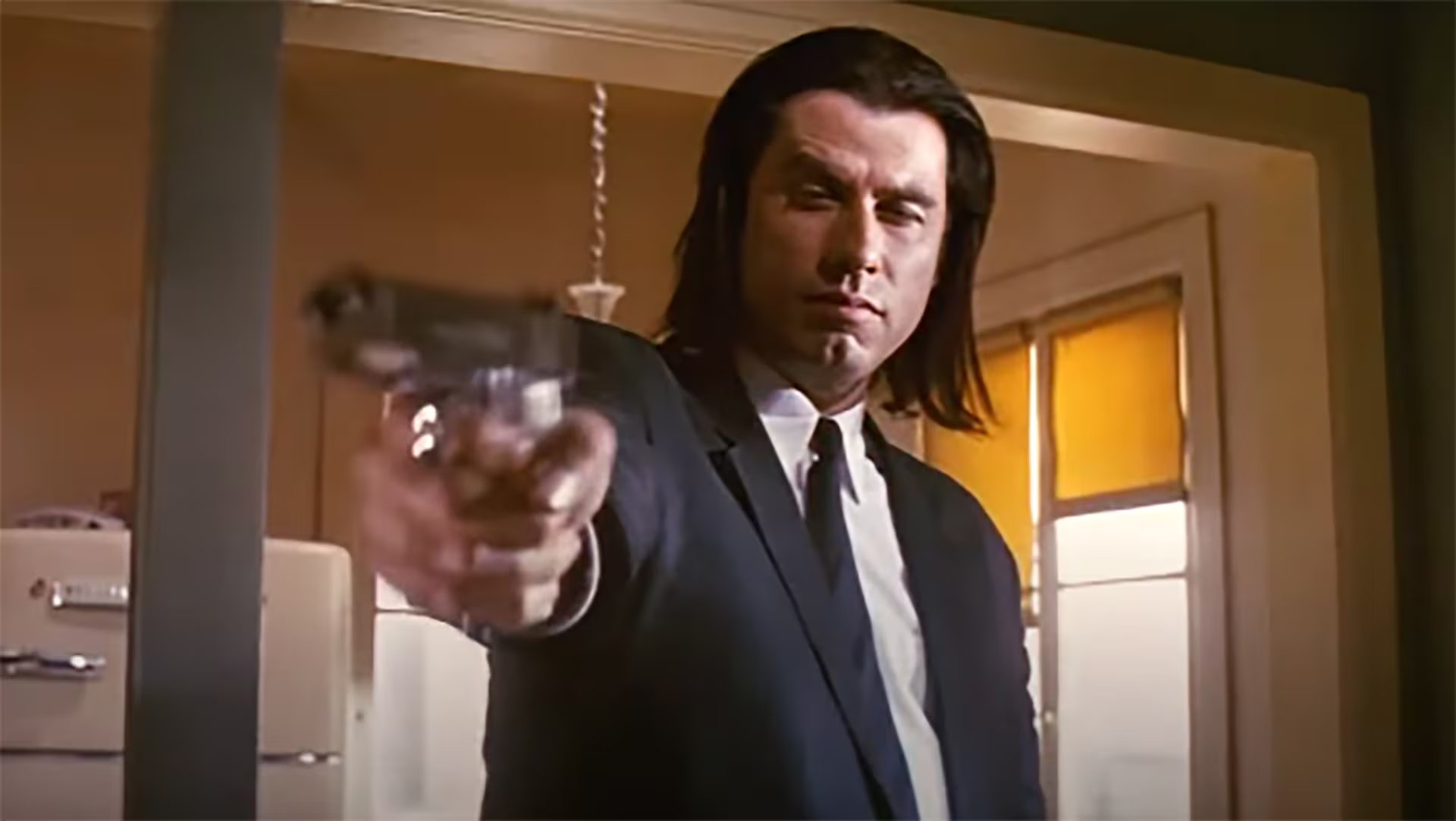 John Travolta en la exitosa película de Quentin Tarantino llamada 